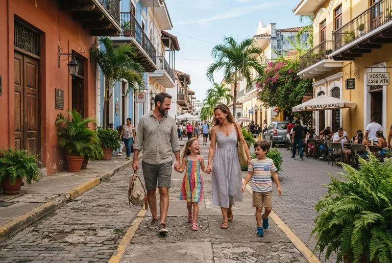 Vista de un barrio de Panamá